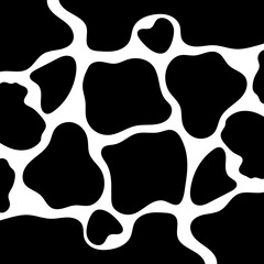 Vector cow print pattern animal seamless for printing, cutting stickers, cover, wall stickers, home decorate and more.