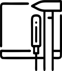 Computer icon symbol in a white background, black laptop icon symbol on the white background	
