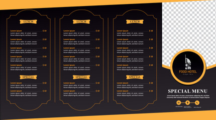 Food Menu card template