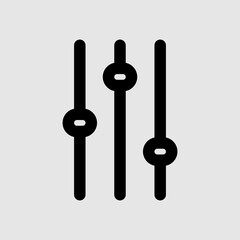 Settings icon in line style about user interface, use for website mobile app presentation