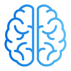 Obraz premium brain gradient icon