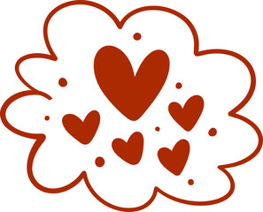 cute heart love shape