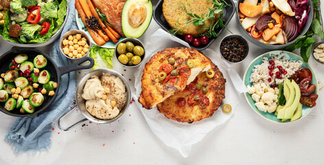 Vegetarian and various vegan dishes