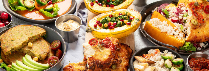 Vegetarian food concept.