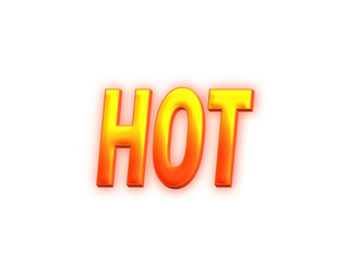 3d hot burn text effect cutout