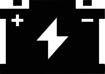 Obraz premium Battery symbol in a white background, energy charge icon symbol on the white background 