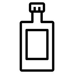 Bottle line icon