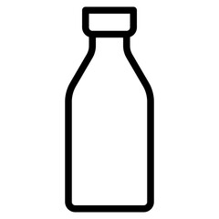 Bottle line icon