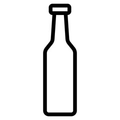 Bottle line icon