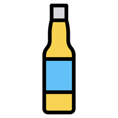 Bottle line icon