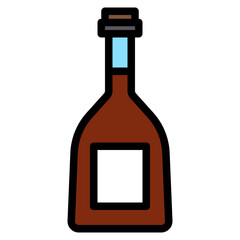 Bottle line icon