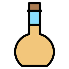 Bottle line icon