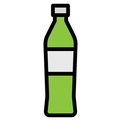 Bottle line icon