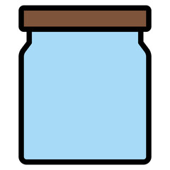 Fototapeta premium Bottle line icon