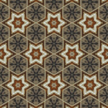 Embroidery and batik design concept. Antique illustration art for website, user interface theme. New trendy wallpaper, cover photo, interior decoration idea. Abstract pattern for the carpet background
