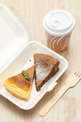 cakeof coffee takeout