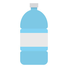 Fototapeta premium plastic bottle flat icon