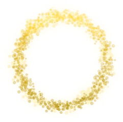 abstract golden circle frame