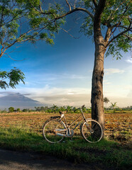 Obraz premium Morning bike around Banyuwangi city.