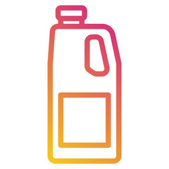 plastic bottle gradient icon