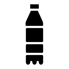 plastic bottle glyph icon