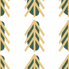 Seamless pattern with  BOHO elements and beige colors