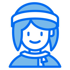 young blue line icon