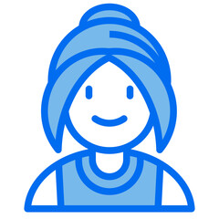 young blue line icon