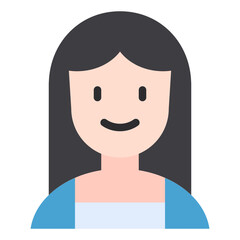 female flat icon