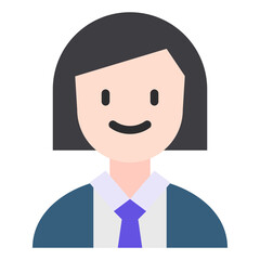 female flat icon
