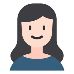 female flat icon