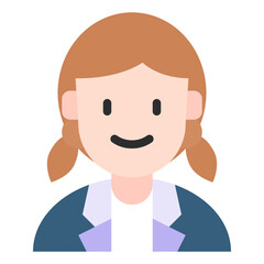 female flat icon