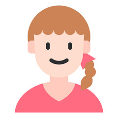 female flat icon