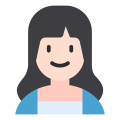 female flat icon