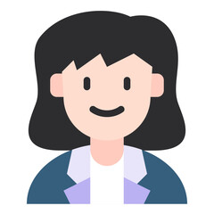 female flat icon