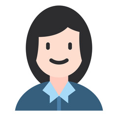 female flat icon