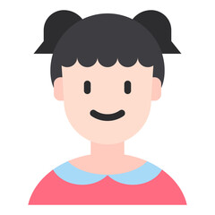 female flat icon