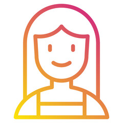 female gradient icon