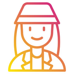 female gradient icon
