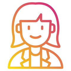 female gradient icon