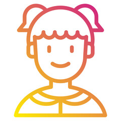 female gradient icon