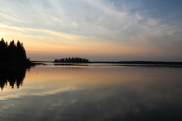 sunset on the lake, Elk Island National Park, Alberta