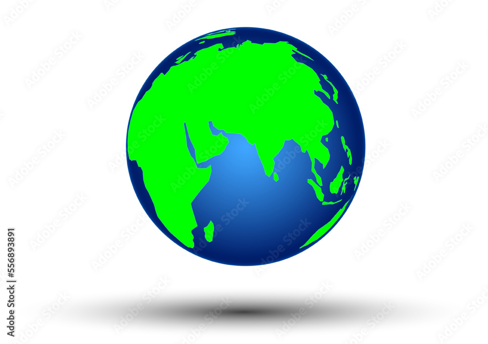 Poster graphics design world map with isolated white background illustration vector