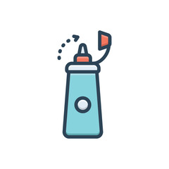 Color illustration icon for lid cap