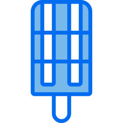 popsicle blue line icon