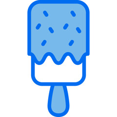 popsicle blue line icon