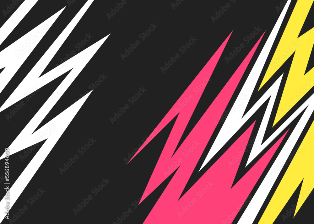 Fototapete abstract background with colorful arrow pattern and with some copy space area