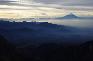 Obraz premium mountains in the morning