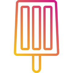 ice cream gradient icon