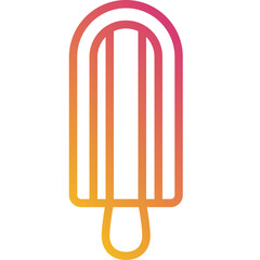 popsicle gradient icon